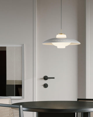 Alien Frisbee Wabi-Sabi Iron Pendant Light