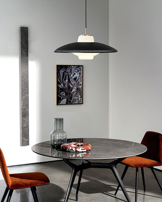 Alien Frisbee Wabi-Sabi Iron Pendant Light