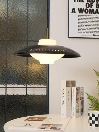 Alien Frisbee Wabi-Sabi Iron Pendant Light