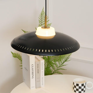 Alien Frisbee Wabi-Sabi Iron Pendant Light
