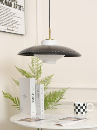 Alien Frisbee Wabi-Sabi Iron Pendant Light