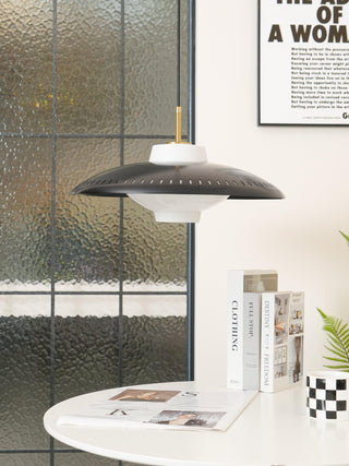 Alien Frisbee Wabi-Sabi Iron Pendant Light