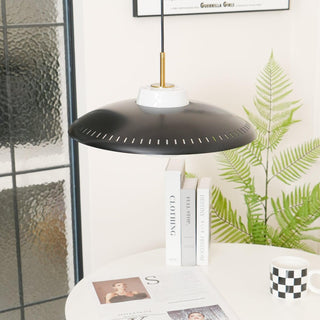 Alien Frisbee Wabi-Sabi Iron Pendant Light