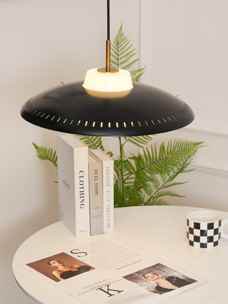 Alien Frisbee Wabi-Sabi Iron Pendant Light