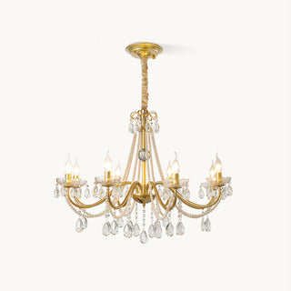 Allegri Elowen 8-Light Gold Crystal Chandelier