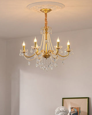 Allegri Elowen 8-Light Gold Crystal Chandelier