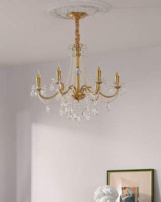 Allegri Elowen 8-Light Gold Crystal Chandelier