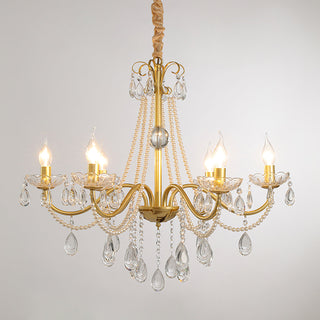 Allegri Elowen 8-Light Gold Crystal Chandelier