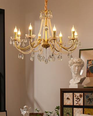Allegri Elowen 8-Light Gold Crystal Chandelier