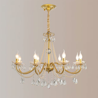 Allegri Elowen 8-Light Gold Crystal Chandelier
