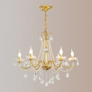 Allegri Elowen 8-Light Gold Crystal Chandelier