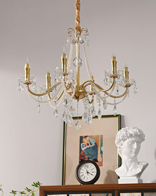 Allegri Elowen 8-Light Gold Crystal Chandelier