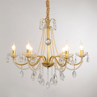 Allegri Elowen 8-Light Gold Crystal Chandelier