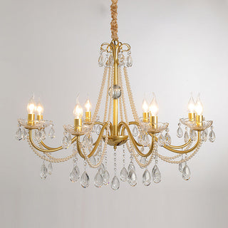 Allegri Elowen 8-Light Gold Crystal Chandelier