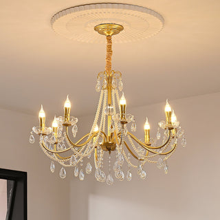 Allegri Elowen 8-Light Gold Crystal Chandelier