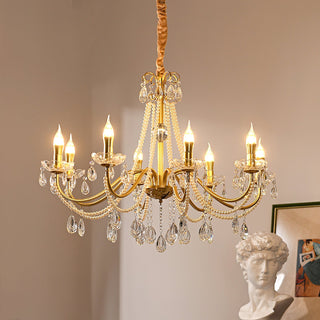 Allegri Elowen 8-Light Gold Crystal Chandelier