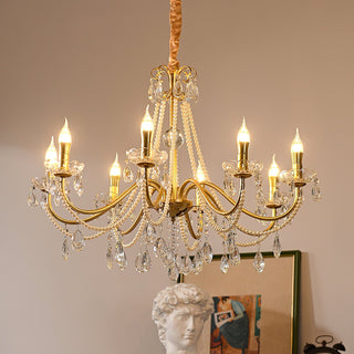 Allegri Elowen 8-Light Gold Crystal Chandelier