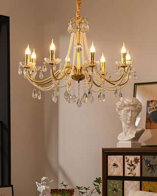 Allegri Elowen 8-Light Gold Crystal Chandelier