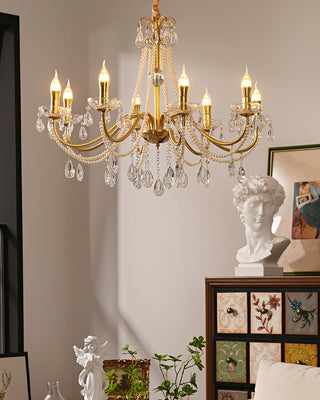 Allegri Elowen 8-Light Gold Crystal Chandelier
