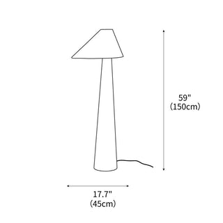 Alvin Contemporary Wood Floor Light