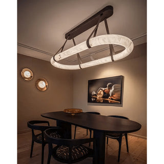 Alvora Modern Alabaster Chandelier