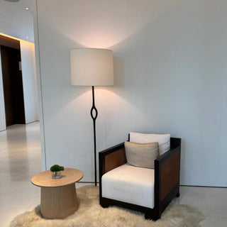 Halo Sculpted Metal Floor Lamp