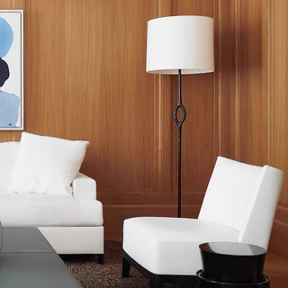 Halo Sculpted Metal Floor Lamp