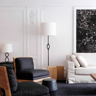 Halo Sculpted Metal Floor Lamp