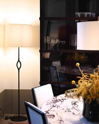 Halo Sculpted Metal Floor Lamp