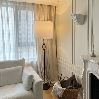 Halo Sculpted Metal Floor Lamp