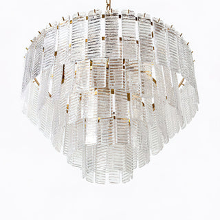 Orion Tiered Pink Glass Chandelier