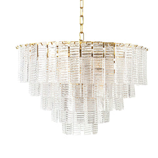 Orion Tiered Pink Glass Chandelier