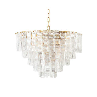 Orion Tiered Pink Glass Chandelier