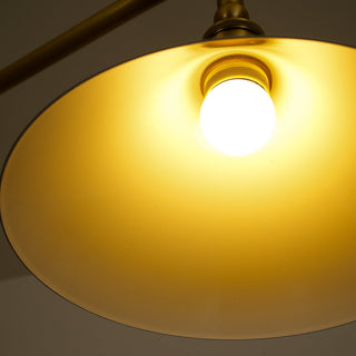 Linear Modern Brass Two-Light Pendant