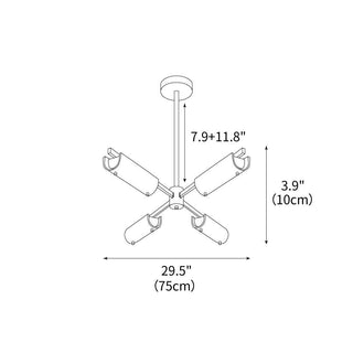 Amoslo Sculptural Glass Chandelier