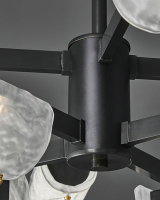 Amoslo Sculptural Glass Chandelier