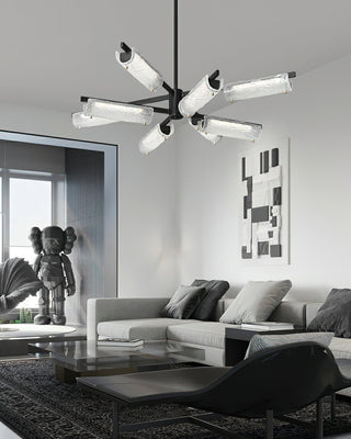 Amoslo Sculptural Glass Chandelier