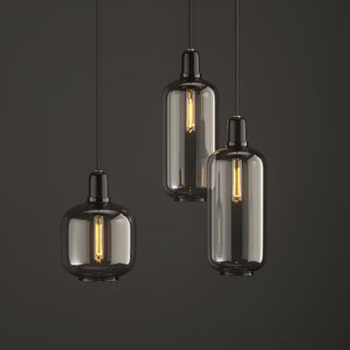 Kael Industrial Glass Cluster Pendant Light