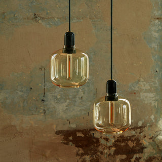 Kael Industrial Glass Cluster Pendant Light