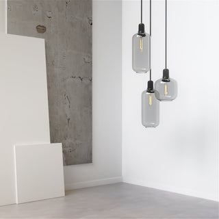 Kael Industrial Glass Cluster Pendant Light