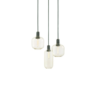 Kael Industrial Glass Cluster Pendant Light