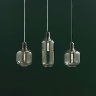 Kael Industrial Glass Cluster Pendant Light