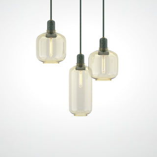 Kael Industrial Glass Cluster Pendant Light