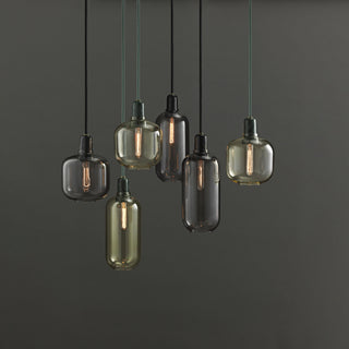 Kael Industrial Glass Cluster Pendant Light