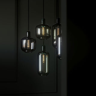 Kael Industrial Glass Cluster Pendant Light