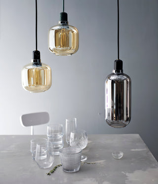 Kael Industrial Glass Cluster Pendant Light
