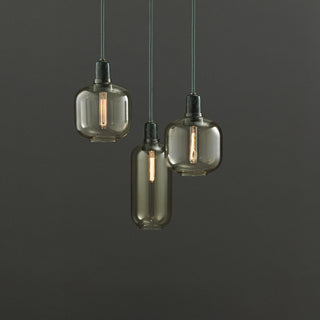 Kael Industrial Glass Cluster Pendant Light