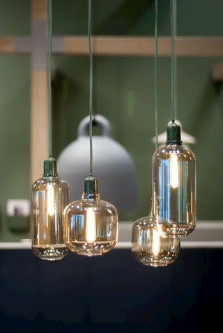 Kael Industrial Glass Cluster Pendant Light