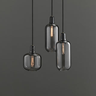 Kael Industrial Glass Cluster Pendant Light
