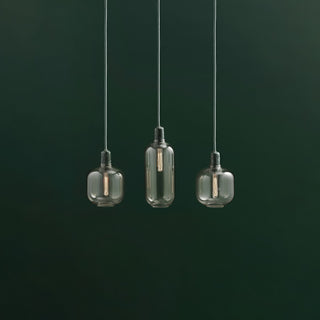 Kael Industrial Glass Cluster Pendant Light